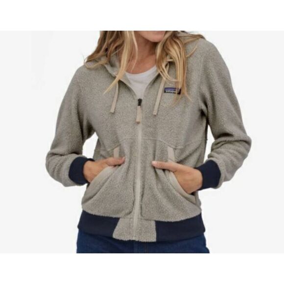 PATAGONIA Shearling Fleece Hoodie Jacket Size XS - Picture 1 of 4